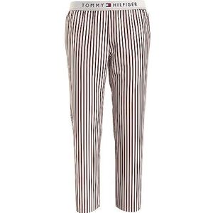 Tommy Hilfiger Pantalon tissé en viscose pour femme, Mini séquoia Ithaca, S