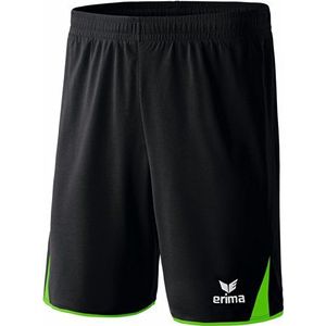 Erima Shorts Classic 5-C Unisex kinderen, zwart/groen, maat XS-S (fabrikantmaat: 164)