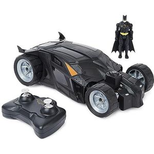 Spin Master DC Comics Batman Batmobile met afstandsbediening, gemakkelijk te rijden, compatibel met Batman-figuren, kinderspeelgoed voor jongens en meisjes