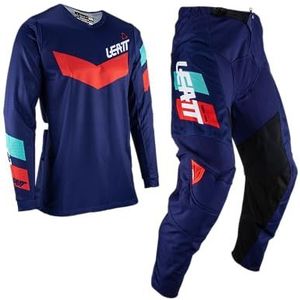 Leatt Leatt 3.5 Ride 2023 Set van T-shirts en broeken, woordset, motorcross, uniseks, Blauw