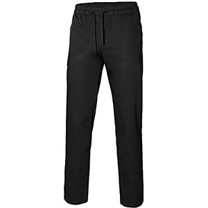 VELILLA Pantalón de Popelín Con Cintas koksbroek, uniseks, zwart., XL
