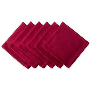 DII Variegated Tabletop Collection Servetten, 50,8 x 50,8 cm, tango rood, 6 stuks