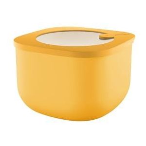 Guzzini - Kitchen Active Design, STORE&MORE BIO, grote luchtdichte container voor koelkast/vriezer/magnetron (M) - Mango geel, 16 x 16 x H 10,7 cm | 1550cc - 170723236