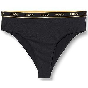 HUGO Bikini Boot Classic dames sprankelende hoge taille, Zwart 1