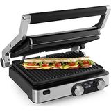 Princess Contactgrill 117310 - Digital Grill Master Pro – 2 regelbare thermostaten – Digitaal bedieningspaneel, zwart