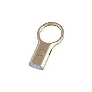 Lexon - NOMADAY LIGHT sleutelhanger karabijnhaak goud met mini led-zaklamp S licht goud