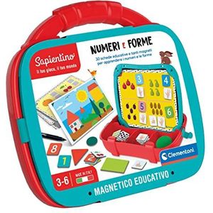 Clementoni Sapientino - Magneetkoffer Cijfers en Vormen - Educatief Spel 3-6 jaar - Made in Italy