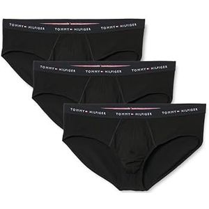 TOMMY HILFIGER Slip 3P DTM pour homme UM0UM03471, rouge, L, Rouge (noir/noir), L