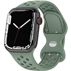 Armband compatibel met Apple Watch, armband 38 mm, 40 mm, 41 mm, siliconen sportarmband voor iWatch SE Series 8, 7, 6, 5, 4, 3, 2, 1, groen, 38 mm/40 mm/41 mm, groen, 38 mm/40 mm/41 mm, Groen, 38mm/40mm/41mm