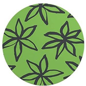 Questo Casa, Ronde muismat met antislip onderkant voor kantoor en thuis, diameter 22 cm