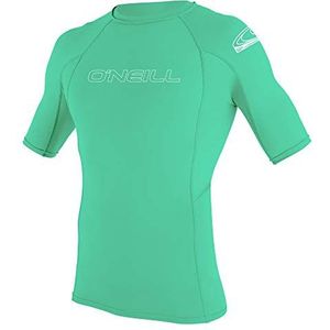 ONEILL WETSUITS Youth Basic Skins Short Sleeve Rash Guard Rashguard Unisex – jongeren (1 stuk), Licht turkoois