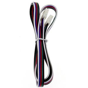 RGBW 10 mm stekker met 100 cm kabel voor RGB + W 10 mm ledstrip; clip-stekker; RGBW-verlenging