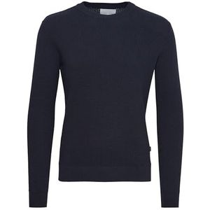CASUAL FRIDAY - CFKarlo 0092 Structured Crew Neck Knit - Pull - 20504787, Noir anthracite (194007), XXL