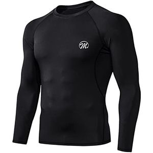 meeteu Sportkleding voor heren, 5-delig, fitness, kleding, sneldrogend, korte mouwen, compressieshirt, shorts, broek, hardlopen, joggen, gym, workout