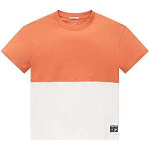 TOM TAILOR T-shirt voor kinderen, jongens, 23932 - Burnt Coral