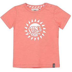 Koko Noko T-shirt voor jongens - rood - oranje, koraal vervaagd, 12 maanden, Faded Coral