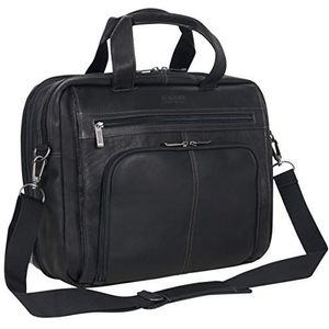 Kenneth Cole Reaction Stretch koffer gemaakt van Colombiaans leer, zwart., One Size, Out of the Bag Manhattan laptoptas met RFID-bescherming voor 15,6 inch laptop
