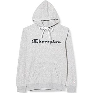 Champion Legacy American Classics Heavy Powerblend Hoodie met badstof logo, grijs, 3XL, grijs.