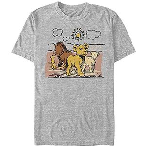 Disney The Lion King: Live Action - Hakuna Group Organic Short Sleeve T-shirt Uniseks, grijs.