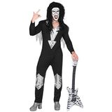 Widmann Heavy Metal Rock Star kostuum voor volwassenen, 10131298, zwart, M