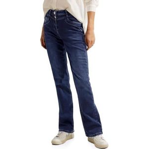 Cecil B376934 Bootcut dames jeans, Authentieke blauwe wassing.