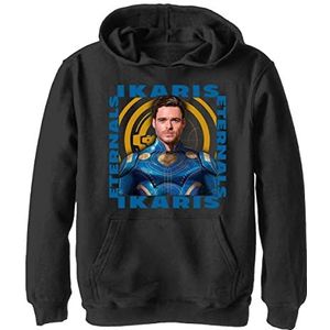 Marvel Ikaris Hero Box Hoodie voor jongens, zwart.