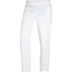 BP 1645-854-0021-Mn Unisex broek met elastiek aan de tailleband, 215 g/m², wit Mn