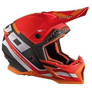 HEBO MX Ransom Enduro helm voor volwassenen, uniseks, rood, XXL