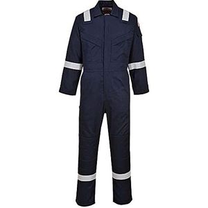 Portwest FR28 Antistatische overall, licht, 280 g, marineblauw, XXX-Large, 3 XL EU / 3 XL UK