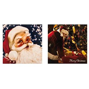 Hallmark Kerstkaarten voor liefdadigheidsorganisaties, 12 kaarten in 2 klassieke kerstmanmotieven