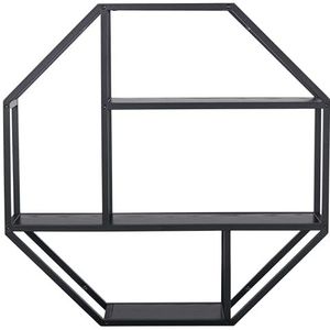 AC Design Furniture Jörn wandrek van metaal, achthoekig, 77 x 77 x 20 cm, zwart