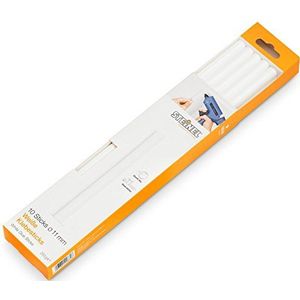 Steinel hete lijmstiften wit - diameter: 11 mm – lijmstift – witte lijmpatronen met een lengte van 250 mm – speciale lijm voor het lijmen van lichte materialen – 250 g – 10 staafjes – 006808