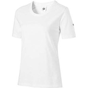 BP 1715-234-21-S T-shirt voor dames, 1/2 mouwen, ronde hals, lengte 62 cm, 170,00 g/m², katoen, stretch, wit, S