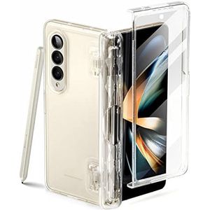 i-Blason Cosmo Series Hoes voor Samsung Galaxy Z Fold 4 5G (2022), dunne en elegante beschermhoes met geïntegreerde displaybescherming (transparant)