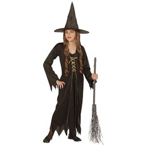 Widmann Heksenkostuum, jurk, heksenhoed, tovenaar, tovenaar, carnavalskostuum, Halloween