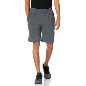 Russell Athletic Van Algodão Com Bolsos katoenen shorts voor heren met zakken. Casual shorts, zwart/Erika, L, zwart/Erika