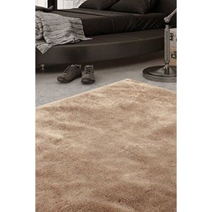 Viva Shaggy tapijt, PVC, polyester, bruin, 80 x 150 x 1,20 cm