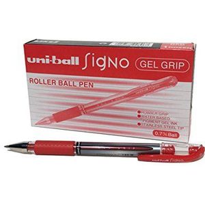 Uni-Ball SigNo Gel UM151S Balpen, 0,7 mm, 0,5 mm, rood, 12 stuks