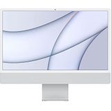 Apple iMac (24 inch, Apple M1-chip met 8-core CPU en 8-core GPU, RAM, 512GB SSD) - zilver