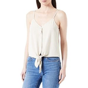 ONLY Onlmette Strap Button Top Wvn CS Top Dames, Pumice Stone