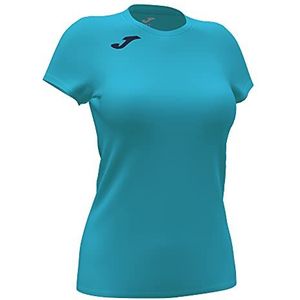 Joma 2XS Unisex T-shirt voor volwassenen Record II korte mouwen T-shirt neon turquoise, neon turquoise