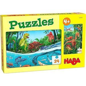 Puzzels Dino's (2 x 24 stukjes) - Spannend dinoplezier!