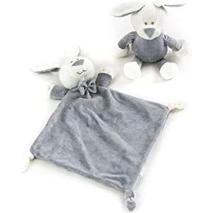 Duffi Baby Dou en pluche, kleur zilver (Master Baby Home, S.L. 5529-11)