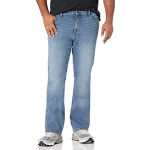 Amazon Essentials Slim Fit bootcut jeans voor heren, licht wassing, 91,4 x 83,3 cm (b x l)