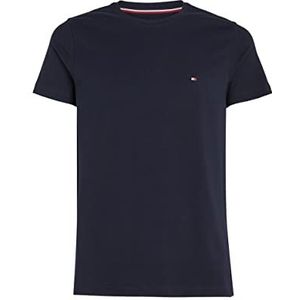 Tommy Hilfiger Core Stretch Slim T-shirt met C-hals voor heren, Desert Sky