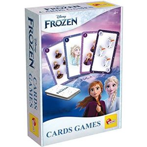 Lisciani - IJskoningin – reuzenkaartspel Frozen voor kinderen vanaf 3 jaar – 6 verschillende spellen om uit te kiezen – verpakking met 20 kaarten – 2 of meer spelers – gemaakt in Italië
