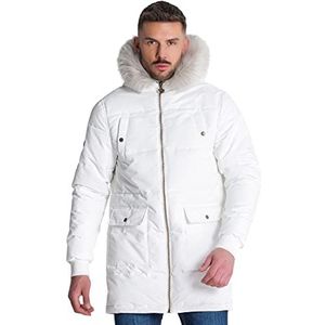 Gianni Kavanagh White Courchevel Coat Herenjas, Wit