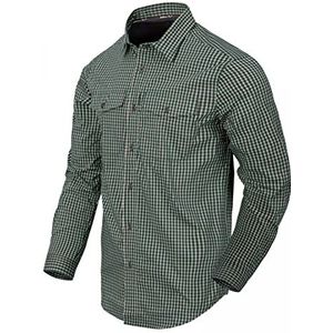 Helikon-Tex Heren Covert Concealed Carry Shirt Savage Green Checkered, Savage Green Checkered