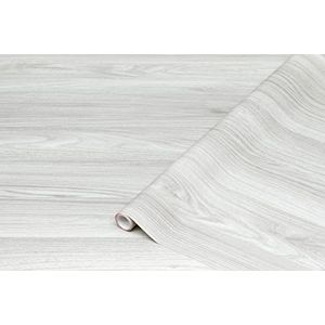 d-c-fix Sangallo Plakfolie, houtlook, lichtgrijs, zelfklevend, waterdicht, realistisch, voor meubels, tafel, kast, deur, meubelfront, 67,5 cm x 2 m