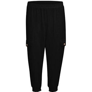 KAFFE Kaliny Capri Pants Casual Femme, Black Deep, 40